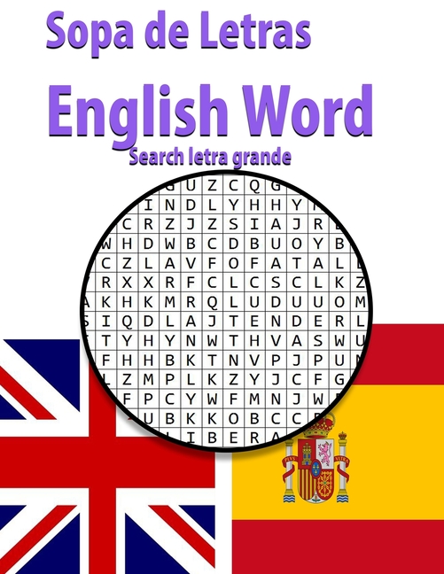 Sopa de Letras English Word search letra grande: Ejercicios para ...