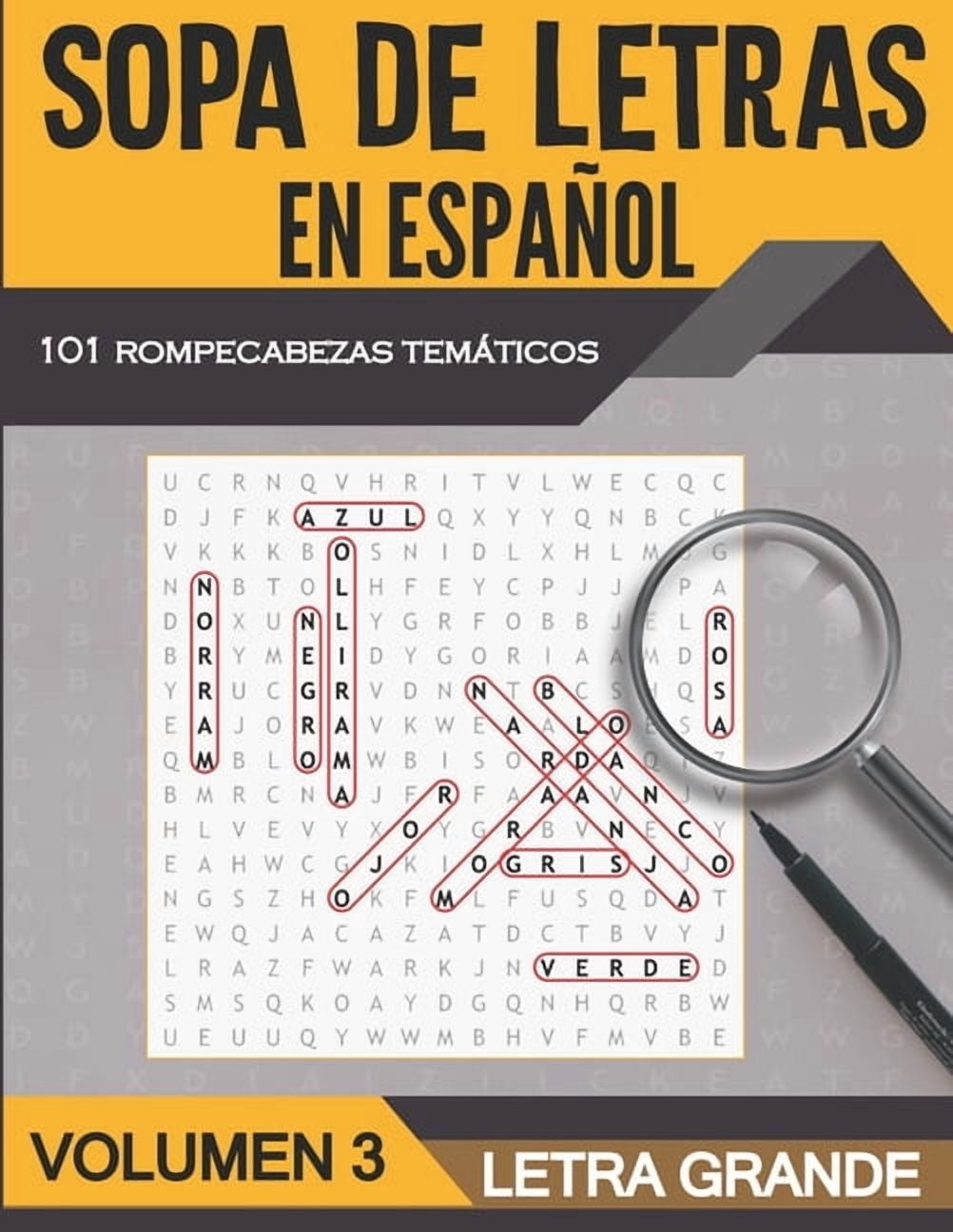 Sopa de Letras en EspaÃ±ol Sopa de Letras en EspaÃ±ol Letra Grande ...