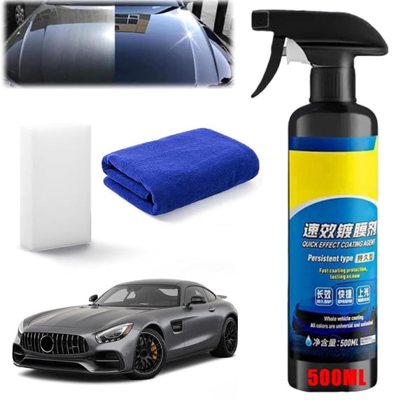Sopami Car Coating Spray, 17fl oz Fast Ceramic Coating, Nano Hydrophobic Shield & Specular Gloss Paint Protector for All Vehicles