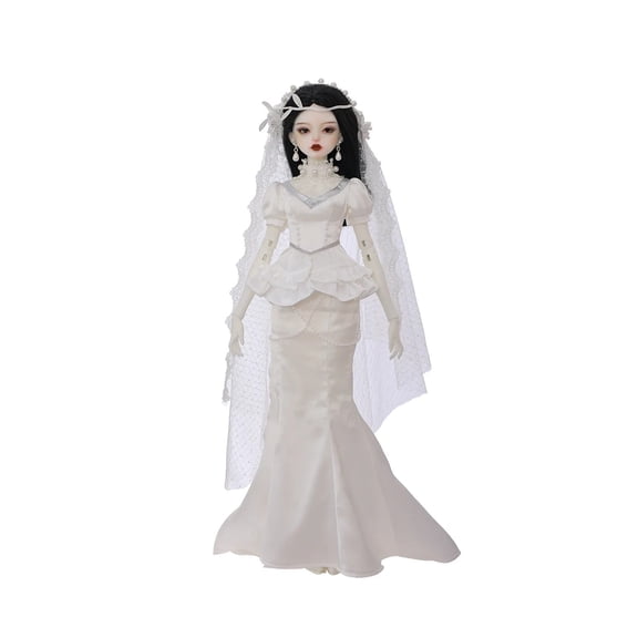Sophia B 1/4 BJD Doll - Gothic Medieval Bride Full Set, Handmade Resin Figure Bridal Collection Wedding Gift