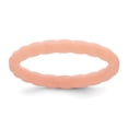 Sophia Jewelers Braided Wedding Band in Rose Pink Silicone, 3mm, Size 7 ...