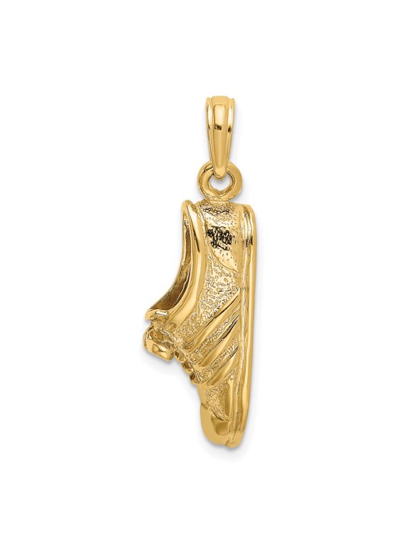 Track Shoe Charm in 14K Yellow Gold