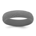 Sophia Jewelers Wood Grain Pattern Wedding Band in Gray Silicone, 5.7mm ...