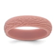 Sophia Jewelers Wood Grain Pattern Wedding Band in Rose Pink Silicone ...