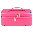 Sophia Joy Train Case with Mirror and Brush Organizer, Pink
