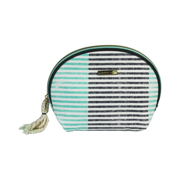 Sophia Joy by Conair, Striped Round Top Cosmetic Bag