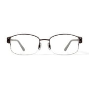 Sophia Loren Womens BR60 Square Prescription Eyeglasses with Case, Beige