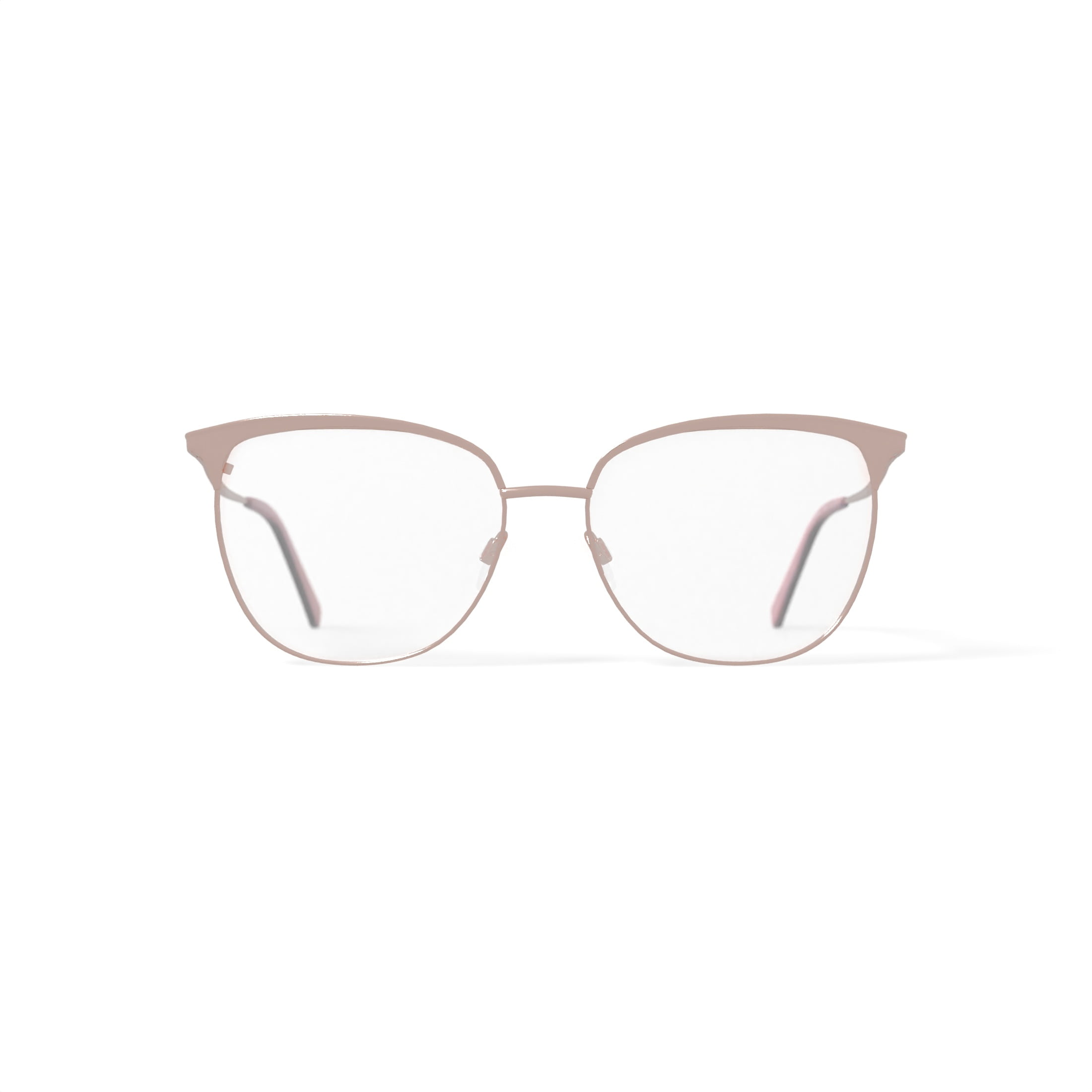 Sophia Loren Women's H03M Cat Eye Prescription Eyeglasses with Case, Rose Gold