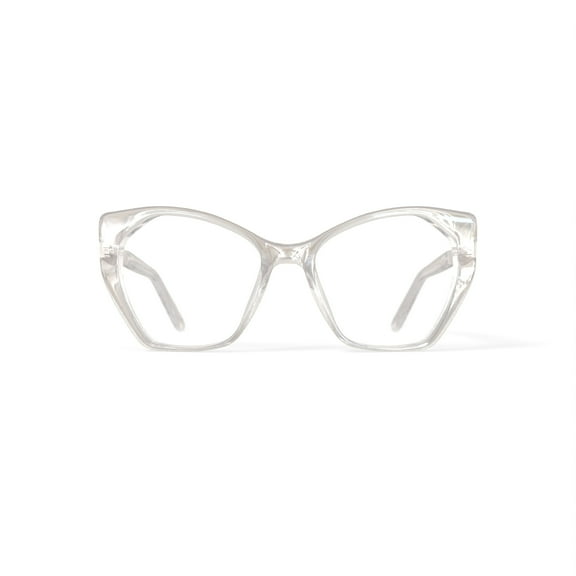 Sophia Loren Women's H06Z Cat Eye Prescription Eyeglasses with Case, Champagne