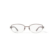 Sophia Loren Womens M231 Oval Prescription Eyeglasses with Case, Cognac