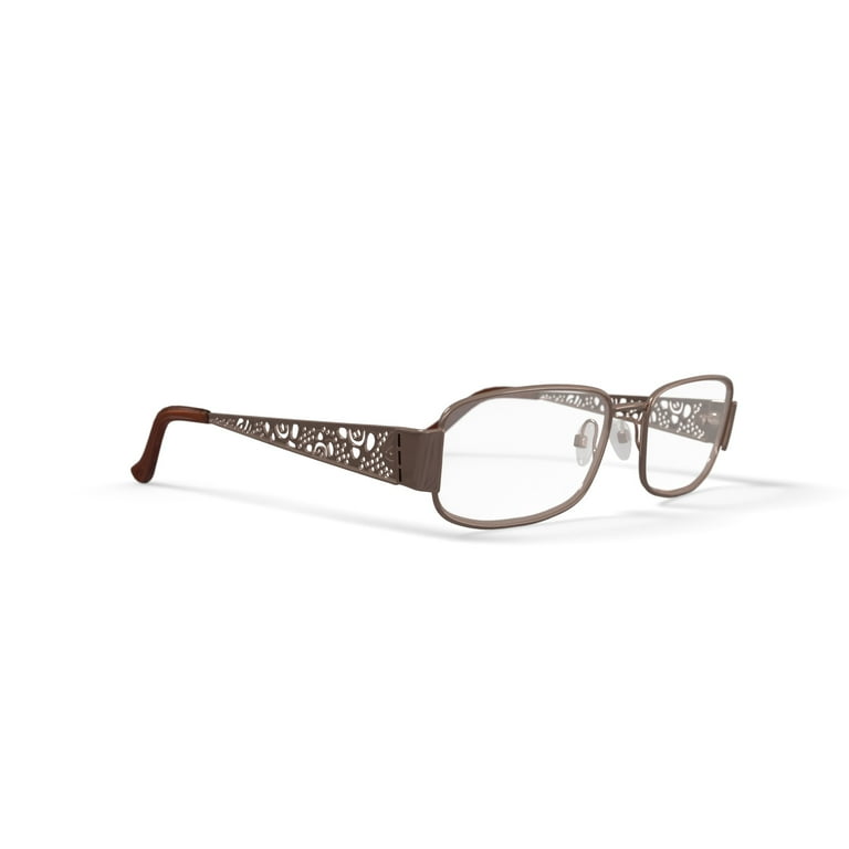 Sophia Loren Women s Rectangular Eyeglasses M273 Brown 55 16 135 with Case Walmart