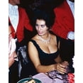 thumbnail image 1 of Sophia Loren with ample bust in low cut gown dining Hollywood 1960's 4x6 photo poster, 1 of 1