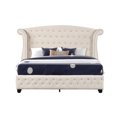 thumbnail image 1 of Sophia Modern Style Crystal Tufted Queen Bed Made with Wood, 1 of 6