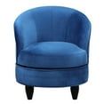 thumbnail image 1 of Sophia Swivel Accent Chair in Blue Velvet, 1 of 9