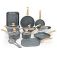 thumbnail image 1 of Sophia & William 17-Piece Nonstick Cookware Set, Granite Aluminum Pots and Pans, Blue Gray, 1 of 10