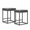 thumbnail image 1 of Sophia & William 24" Bar Stool Counter Height Bar Stools with Footrest, Set of 2, Gray, 1 of 6