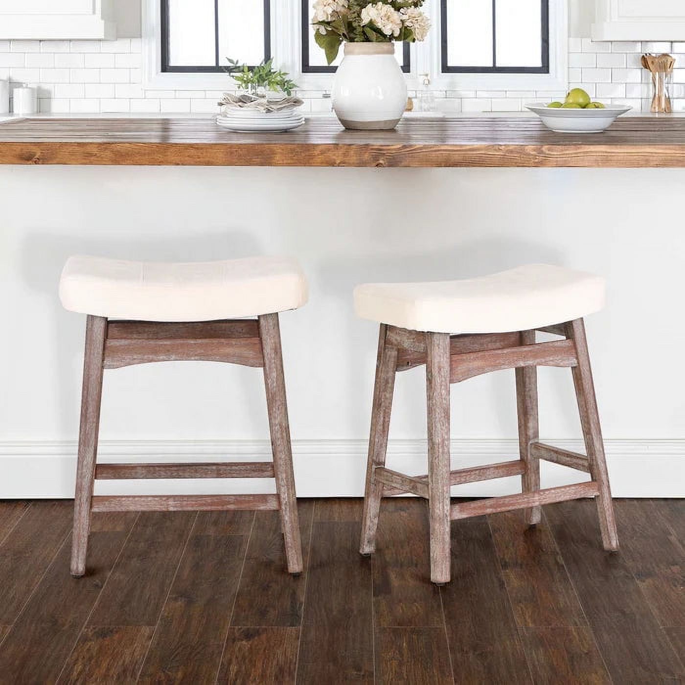 Kent 24" Saddle Stool (PAIR)