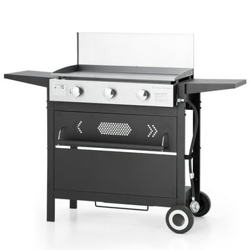 Sophia & William 3-Burners Gas Griddle Portable Flat Table Top BBQ Grill 33,000 BTU