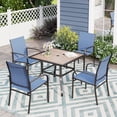thumbnail image 1 of Sophia & William 5 Piece Patio Dining Set Patio Dining Table with 4 Blue Textilene Chairs, 1 of 8