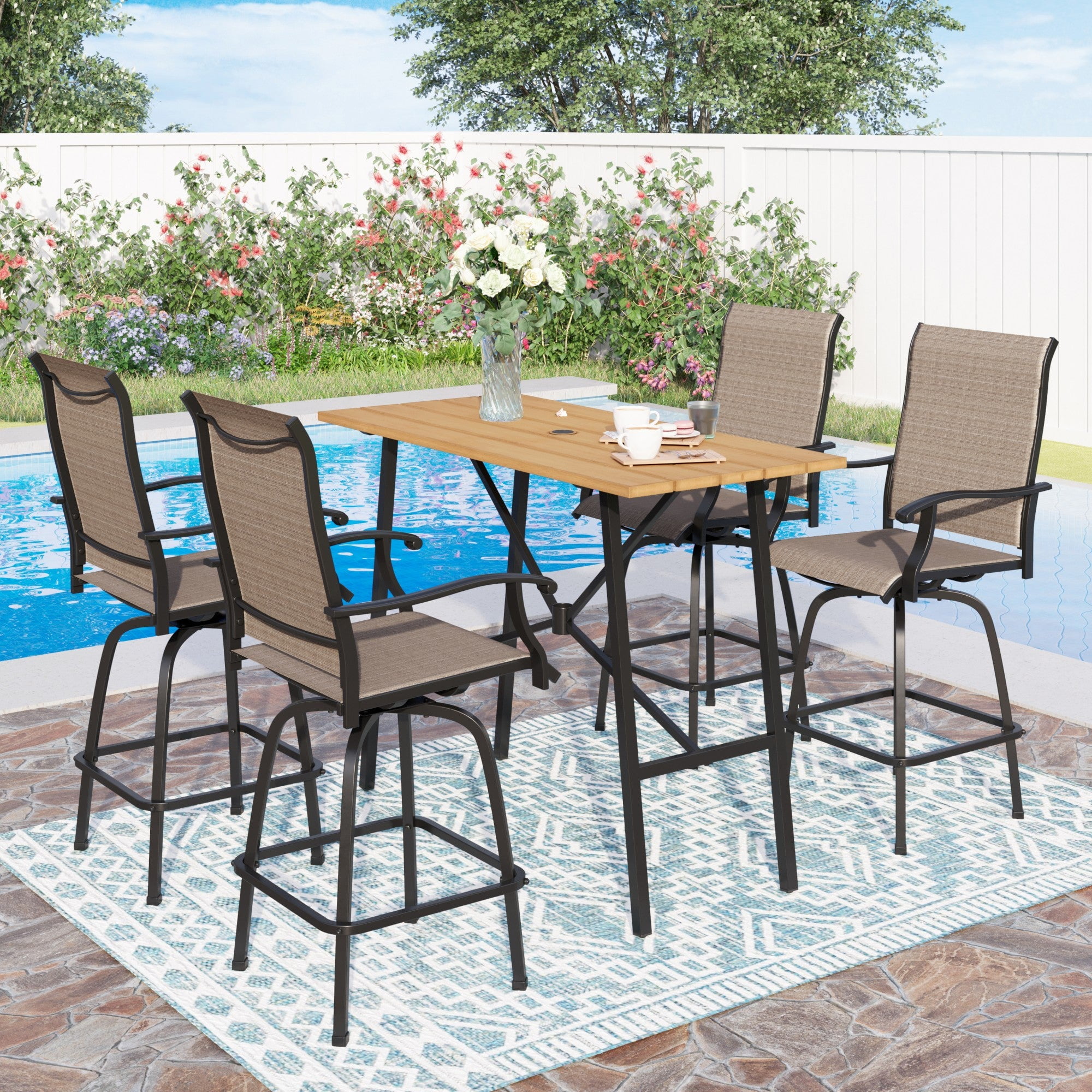 Outdoor bar set walmart deals