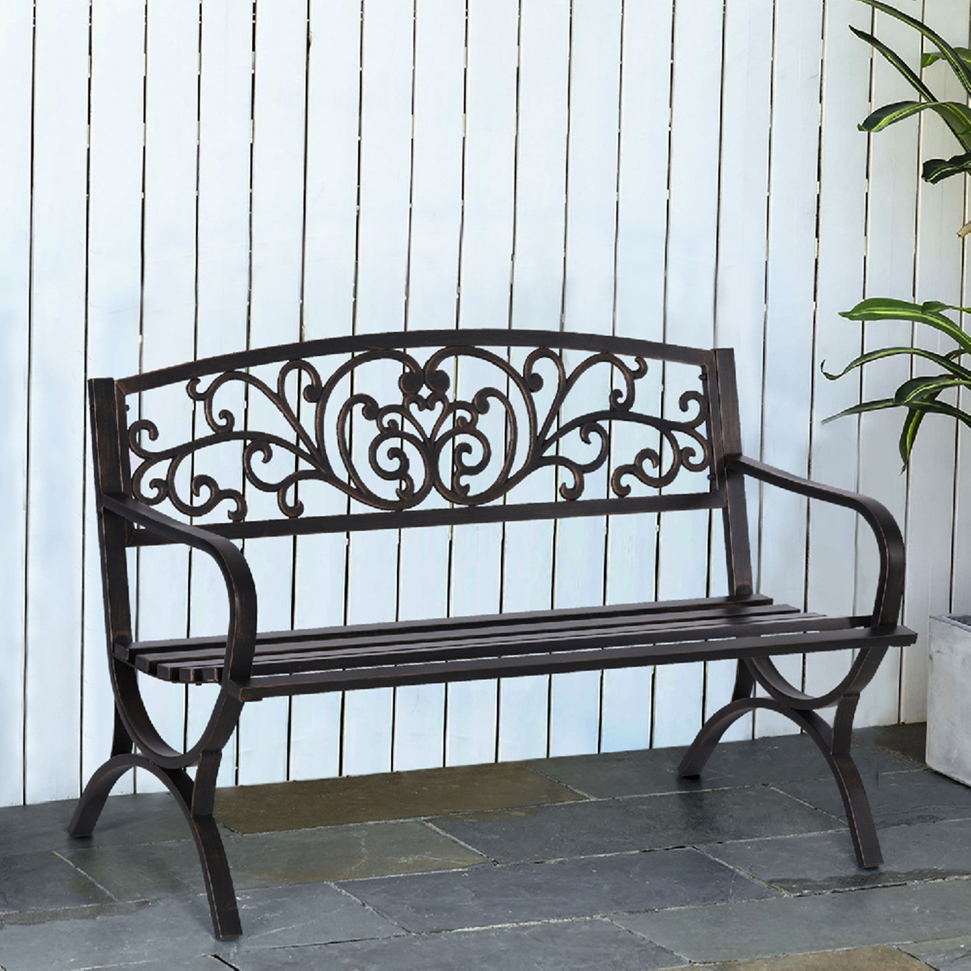 Park Bench Metal Bench Garden Bench Chair Outdoor Benches Clearance