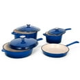thumbnail image 1 of Sophia & William 7 Pieces Enameled Cast Iron Nonstick Cookware Set, Blue, 1 of 8