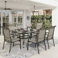 Sophia & William 7 Pieces Metal Patio Dining Set for 6 Outdoor Chairs