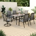 thumbnail image 1 of Sophia & William 7 Pieces Outdoor Patio Dining Set Textilene Chairs and Metal Table, 1 of 10