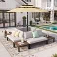 thumbnail image 1 of Sophia & William 8 Pieces Patio Furniture Set Sectional Metal Outdoor Conversation Set, Light Grey Cushion, 1 of 7