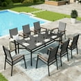 thumbnail image 1 of Sophia & William 9 Piece Patio Dining Set Outdoor Textilene Chair & Table Furniture Set, 1 of 8