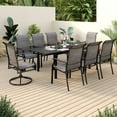 thumbnail image 1 of Sophia & William 9 Pieces Outdoor Patio Dining Set Textilene Chairs and Metal Table, 1 of 13