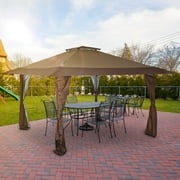 Sophia & William Brown 13' x 13' Pop-up Gazebo Canopy Shade