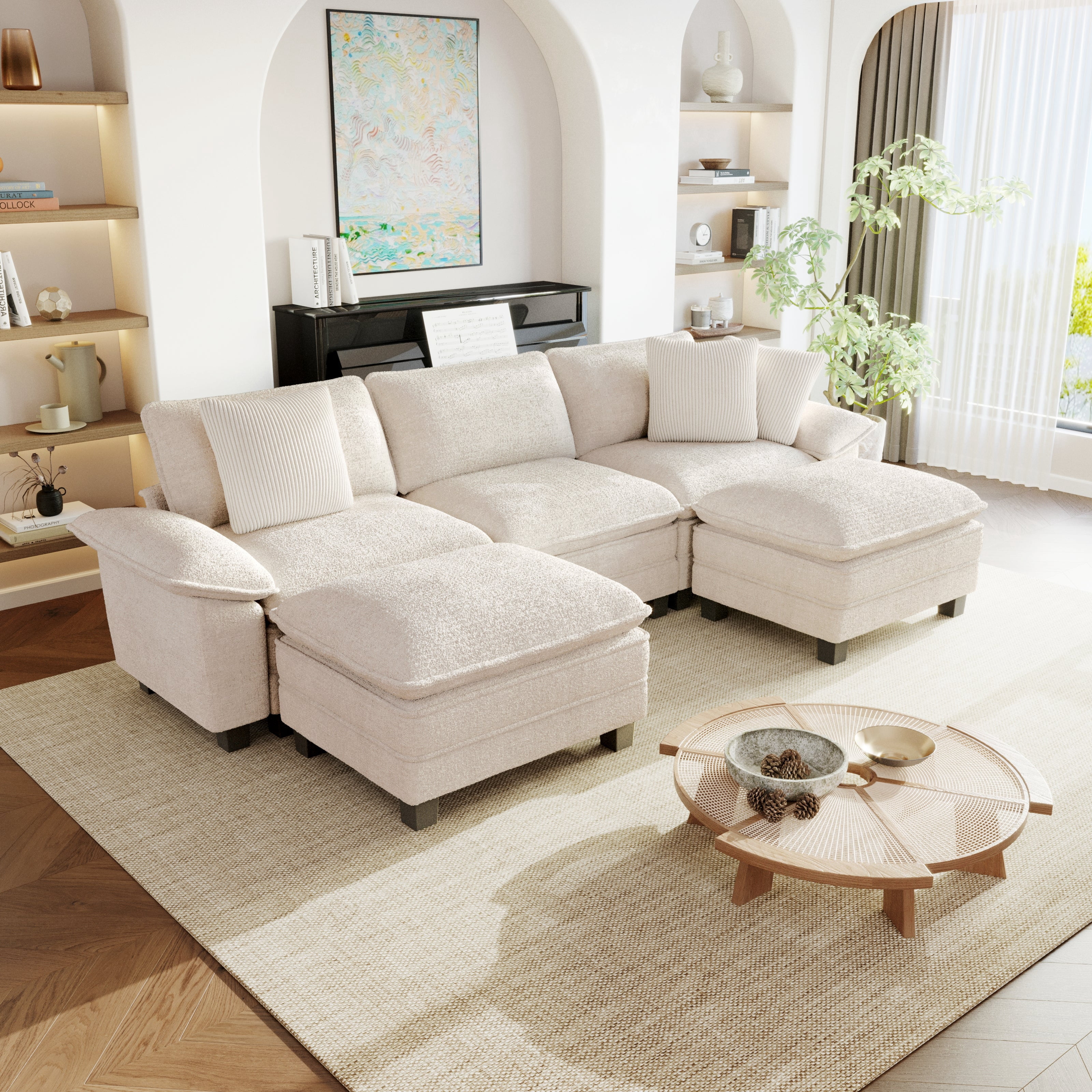 【channel one】unico（ウニコ）SOPHIE sofa 1 Sophia&William U-Shaped Modular Sectional Sofa Sets for Living