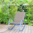 thumbnail image 1 of Sophia & William Outdoor Padded Rocking Chairs with Blue E-coated Steel Frame, 1 of 8