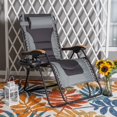 thumbnail image 1 of Sophia&William Outdoor XL Oversized Padded Zero Gravity Chair Camping Recliner - Gray, 1 of 8