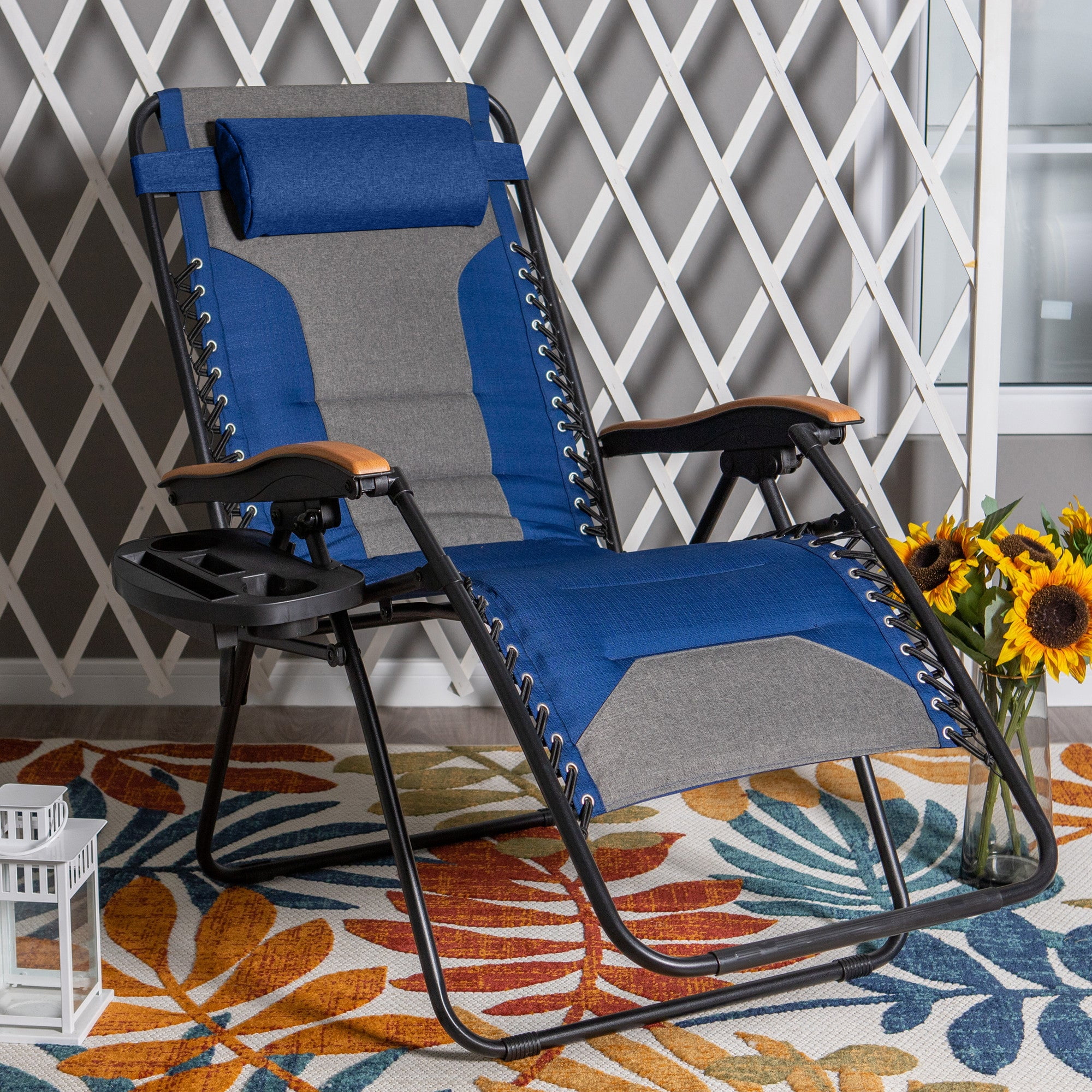 Zero gravity chair navy blue discount