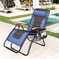 thumbnail image 1 of Sophia&William Outdoor XL Oversized Padded Zero Gravity Chair Camping Recliner - Navy Blue, 1 of 7