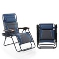thumbnail image 1 of Sophia&William Oversized Outdoor Padded Zero Gravity Chairs Set of 2 - Blue and Dark Gray, 1 of 3
