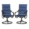 thumbnail image 1 of Sophia & William Patio Dining Swivel Chairs Outdoor Padded Textilene Chairs Set of 2, Blue, 1 of 8