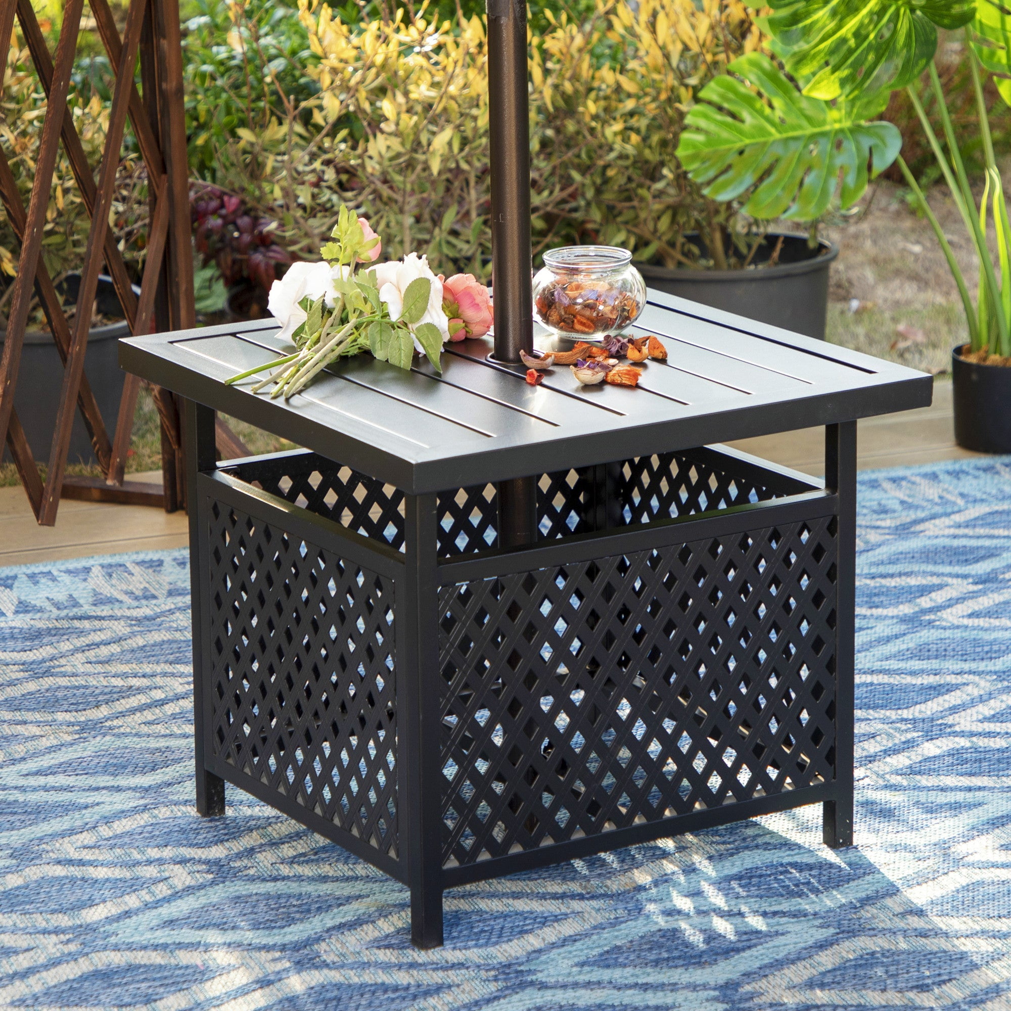 Project 62 Sunmor Patio Accent Table Black Walmart