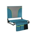 thumbnail image 1 of Sophia&William Portable Stadium Chair Stadium Seat for Bleacher with Storage Pocket, Blue, 1 of 10