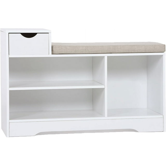 Sophia & William Shoe Bench With 9 Compartments And 1 Cupboard Barn 