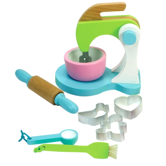 Sophia's 17 Piece Wooden Baking Cookies Set, Multicolor