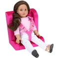 thumbnail image 1 of Sophia's 18" Doll Car Seat + Harness, Hot Pink, 1 of 5
