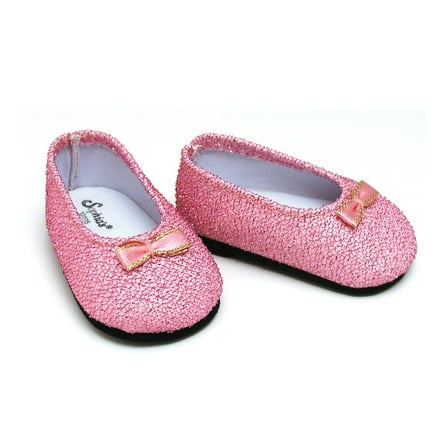 Sophia's - 18" Doll - Glitter Shoes - Light Pink