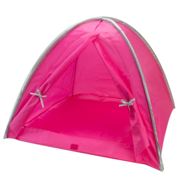 Sophia's 18" Doll Hot Pink and Silver Camping Tent with Storage Bag