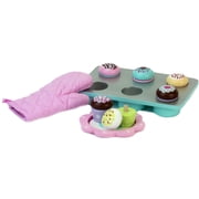 Sophia’s 9 Piece Wooden Cupcake Set, Multicolor