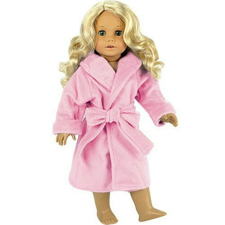 Sophia's Cozy & Soft Spa Day Plush Bathrobe for 18" Dolls, Pink