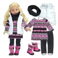 thumbnail image 1 of Sophia's Dress, Leggings, Scarf, Vest, and Boots for 18" Dolls, 1 of 4