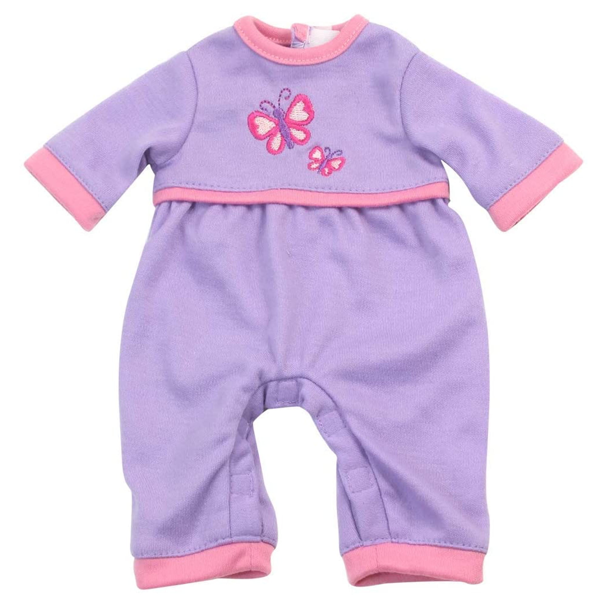 Sophia's Flannel Sleeper with Sherpa Heart Design for 15'' Dolls, Hot Pink